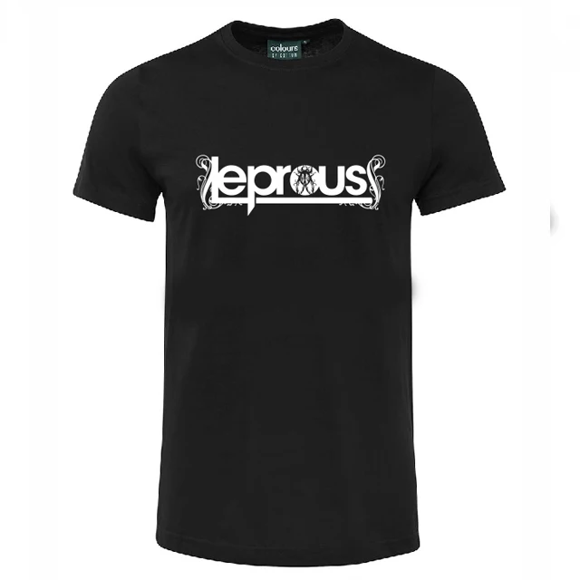 Leprous повязка с логотипом футболка подарок черный белый | Мужская одежда