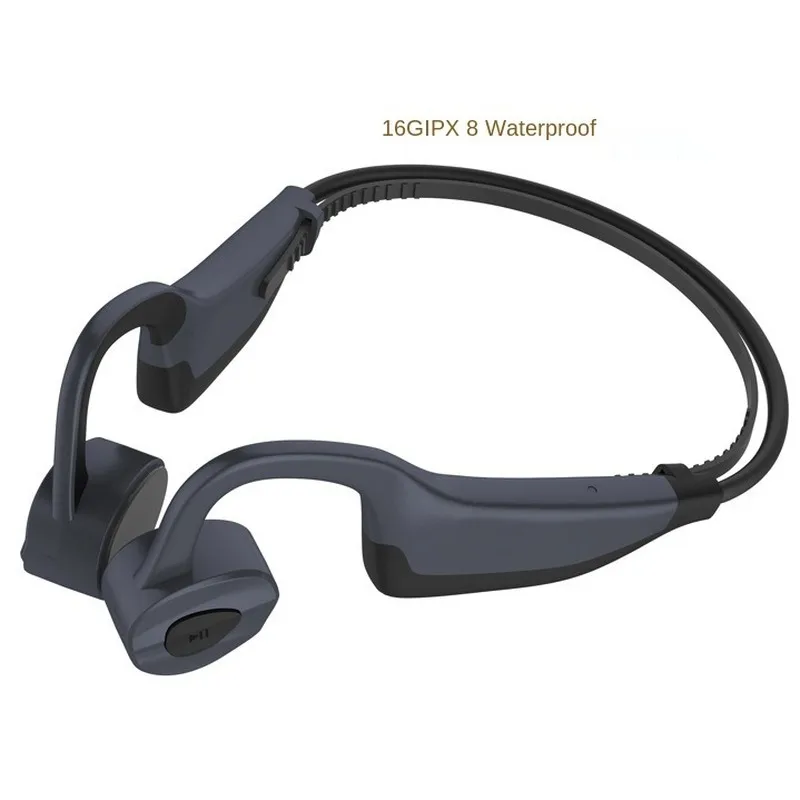 Free shipping Bone conduction Bluetooth headset 5 0 movement waterproof Support memory card Intelligent noise reduction