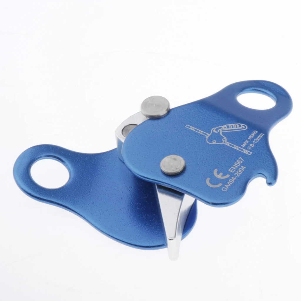 Rock Climbing Rescue Safety Rope Grab& 2 Carabiner Climbing Accessories Exploring Rappelling