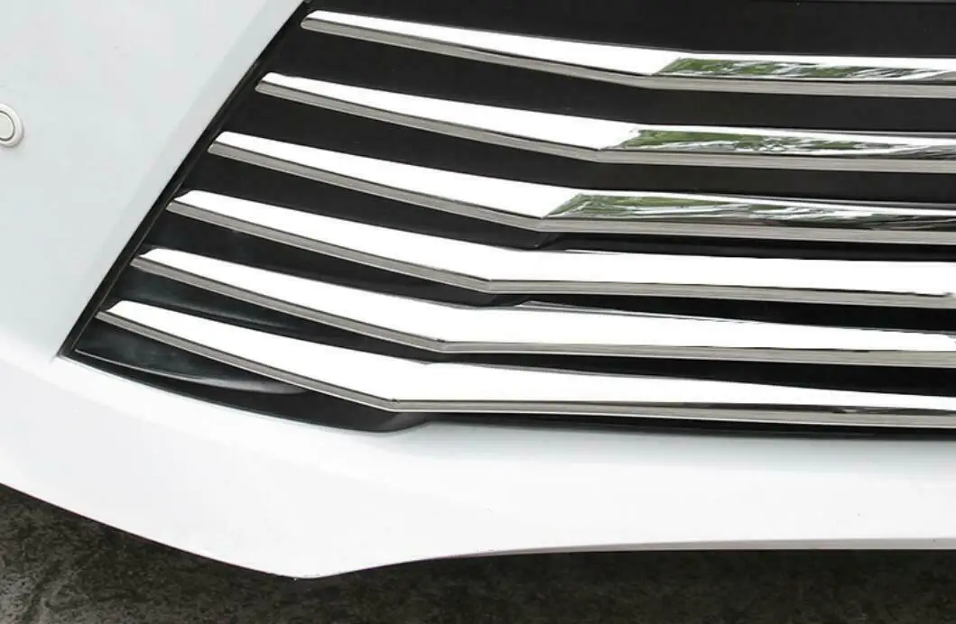 Подходит для Toyota Sienna автомобиля хром Передняя Центральная решетка радиатора крышка планки молдинг 10 шт