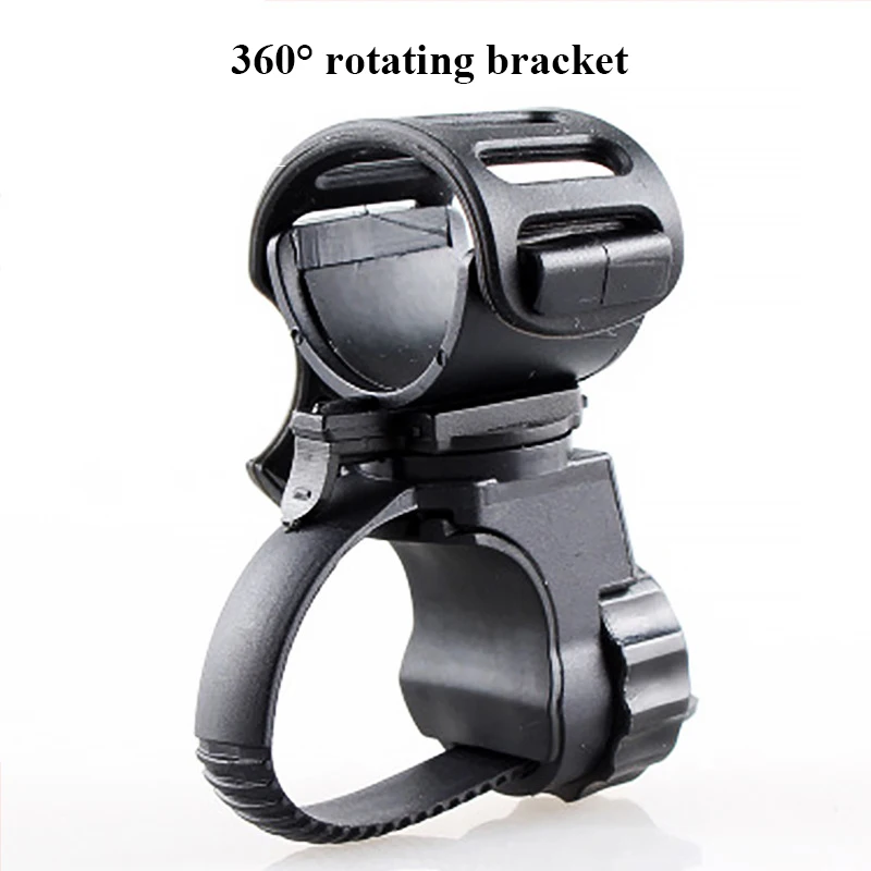 360° Cycle Bicycle Light Lamp Torch LED Flashlight Mount Bracket Holder Clip Jg