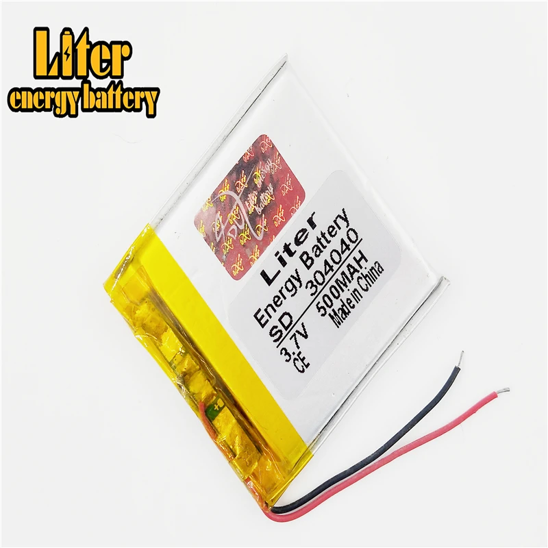 3 7 V полимерный литиевый аккумулятор 304040 500mAh M6 Аккумулятор MP4 MP3 маленький динамик
