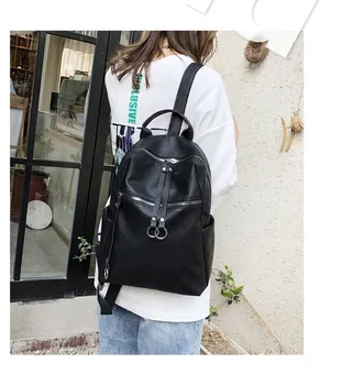 

2020 new backpack women's solid color multi-purpose casual fashion travel mini backpack ladies
