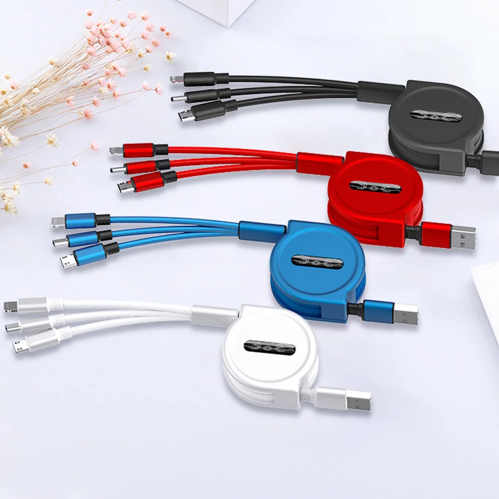 Rovtop 3 в 1 usb type C Micro USB кабель type-c для iPhone кабель зарядного устройства 120 см 3A кабель быстрой зарядки USB C