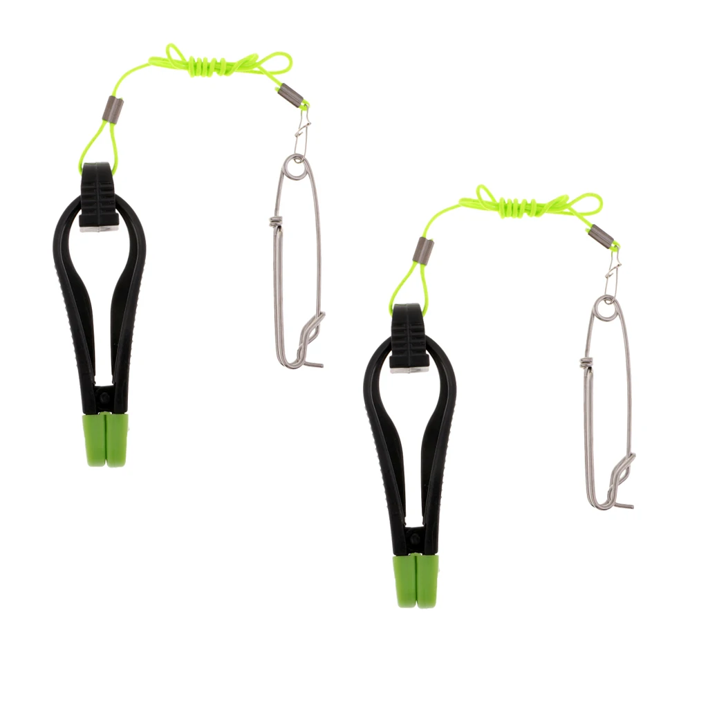 

2pcs Power Grip Plus Line Release Clips with 17-Inch Leader, Boat Sea Fishing