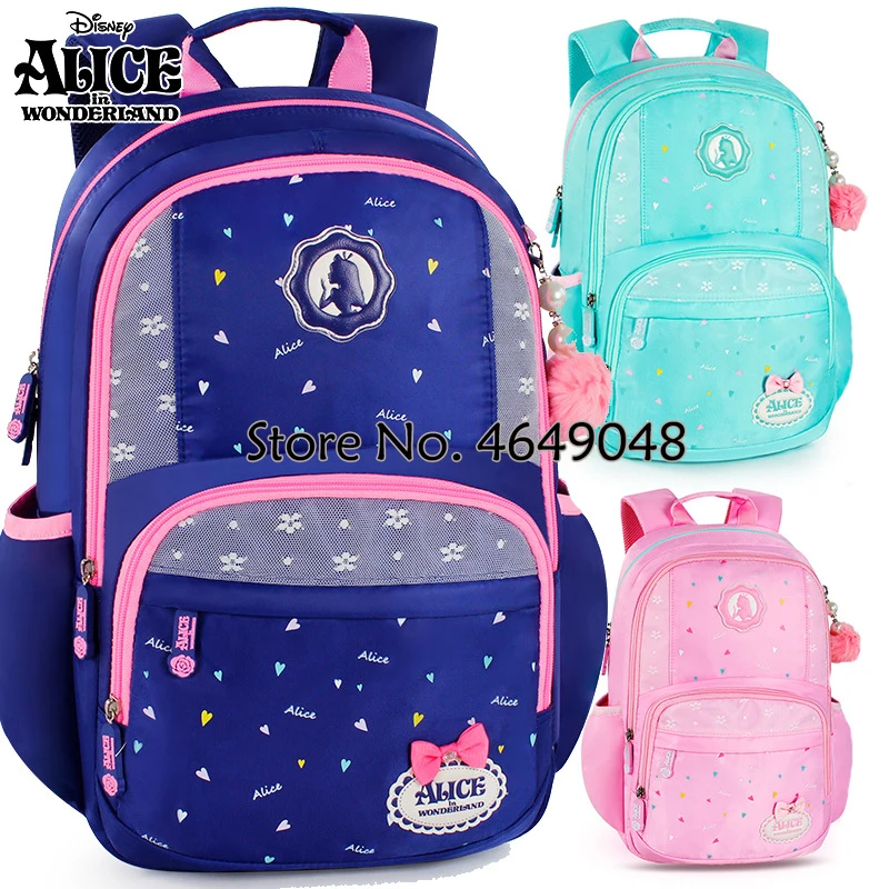 

Disney Princess Alice Backpck Cute Girl Children Primary School Backpack Girl Backpack Breathable Large Capacity Travel Backpack