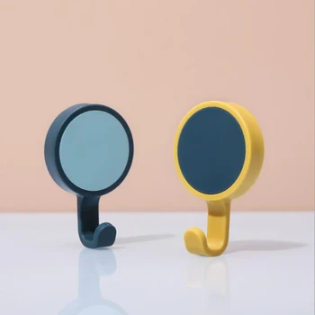 

3pcs Solid Color Free Punching Door Without Trace Nail Small Hook Clothes Hook Mounted Wall Hook Wall Hooks Decorative