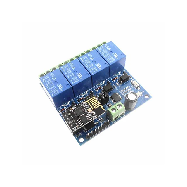 

A15-- ESP8266 4 channel 12V WiFi Relay module with ESP-01 for Internet of Things for Mobile APP Remote Control Switch