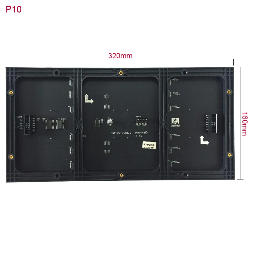 HD Крытый P10 SMD 320x160 мм полноцветный светодиодный модуль 32x16dots Светодиодная панель для рекламы, светодиодный экран