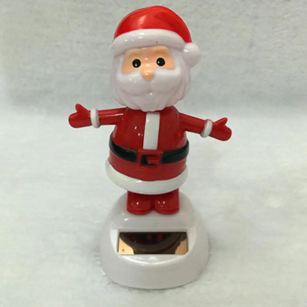 Chritmas на солнечной батарее автоматический качели Танцующая машинка интерьер встряхивание головные украшения авто аксессуары стиль - Название цвета: 9