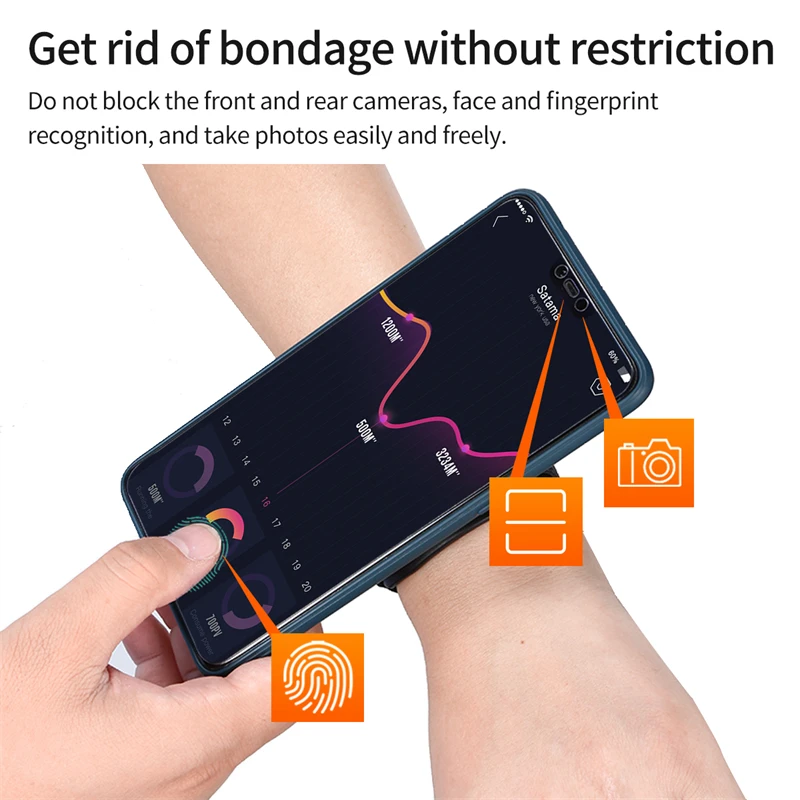 Running Mobile Phone ArmbandsOutdoor Fitness Cycling Navigation Bracket  Iphone Samsung Sports Equipment Universal Wrist Strap