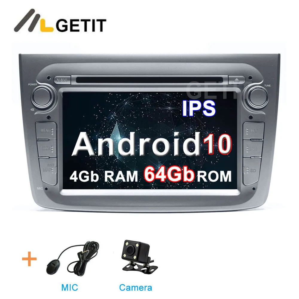 Android 10,0 Автомобильный мультимедийный радио gps DVD стерео для Alfa Romeo Mito canbus wifi bluetooth - Цвет: 4G CAMERA