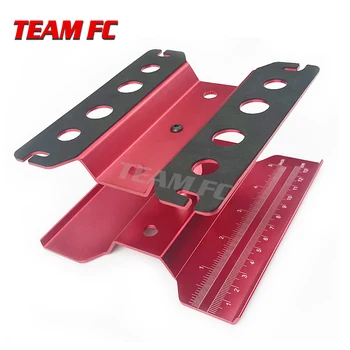 

Short red metal Aluminum 360 Degree Rotate Work Stand Repair Station Platform for 1/10 1/8 RC Car TRX-4 Axial SCX10 90046 S60