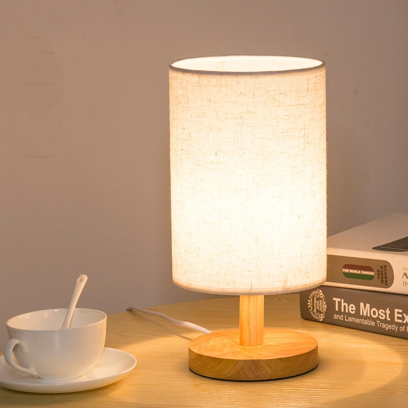 pic Wooden Bedside Lamps Uk simple modern table lamp bedroom study bedside lamp solid wood creative birthday gift night light decoration eu us uk plug