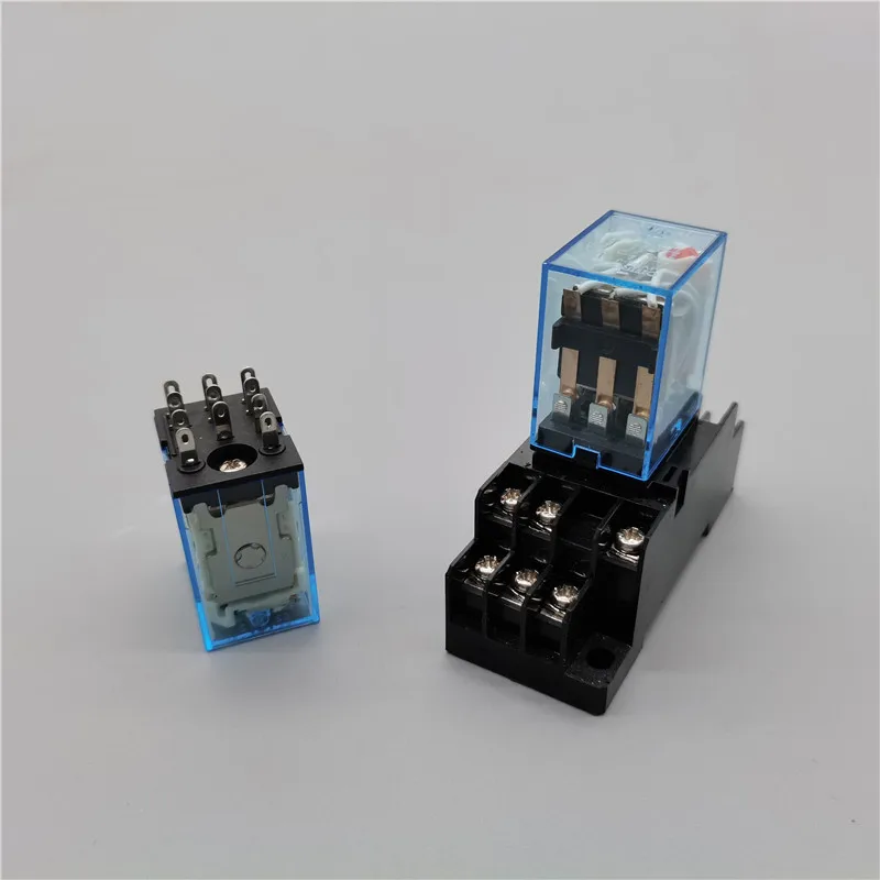 1 шт. MY3 HH53P MY3NJ Micro Mini реле мощности катушки 11pin 3NO 3NC Светодиодная лампа 5A AC 110V 220V с