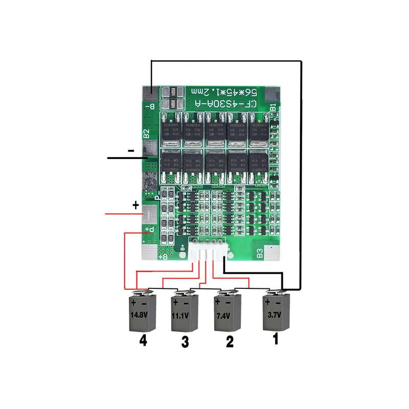 4S 30A 14,8 V литий-ионная батарея 18650 BMS пакеты Щит защиты печатной платы баланс Интегральные схемы