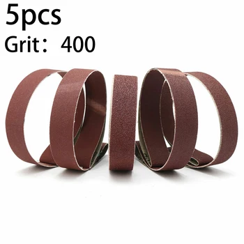 

5PCS 1x30inch Sanding Belts 25x762mm Aluminum Oxide Sander Abrasive 80-800 Grit Electro-static Applied Grain