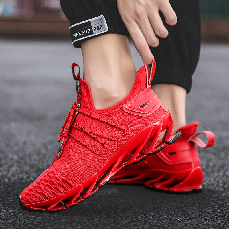 

Uberu 2019 Hot Fashion Comfortable Blade Man Sneakers Outdoor Non-slip Shock Absorption Casual Running Shoes Big Sizes 39-46