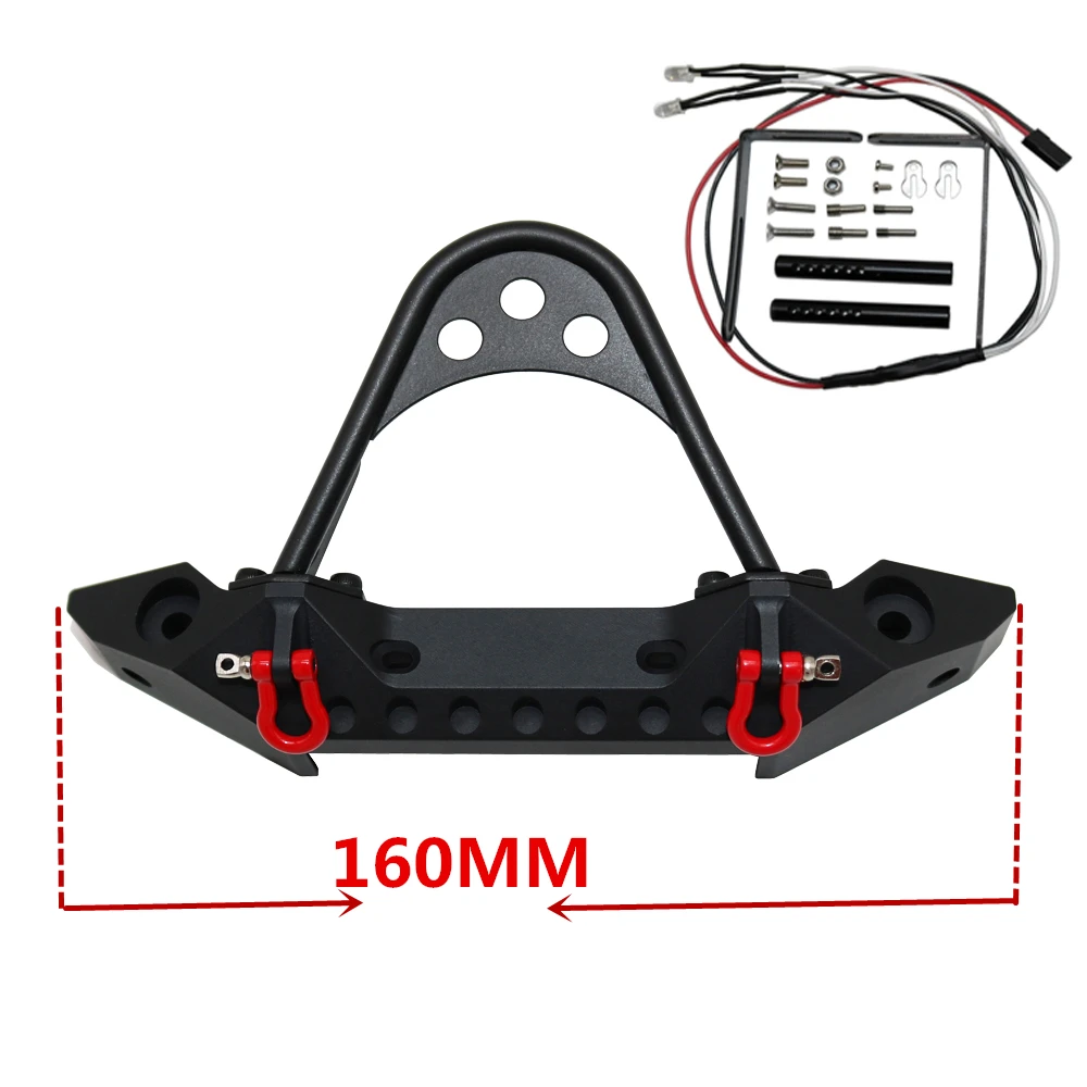

Traxxas TRX-4 Metal Front and Rear Bumper for 1:10 RC Crawler Car Axial SCX10 & SCX10 II 90035 90046 90047 F232 D90 D110