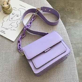 

Chain Design New Mini Leather Flap Bags For Women 2020 Summer Lady Shoulder Handbag Female Fashion Cross Body Luxury Bag