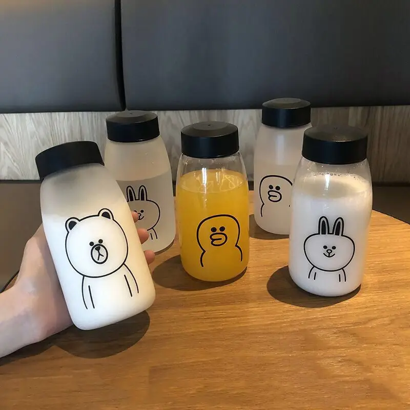 

Large-Volume Trend Plastic Water Bottle Student Korean-style Cup Men's Dull Polish Simple Leak-Proof Trend Cup 500