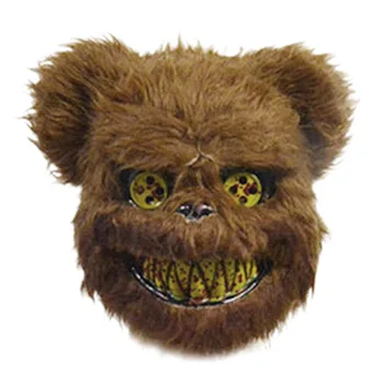

Scary Mask Bunny Rabbit Bloody Plush Teeth Creepy Halloween Cosplay Costume Props PI669