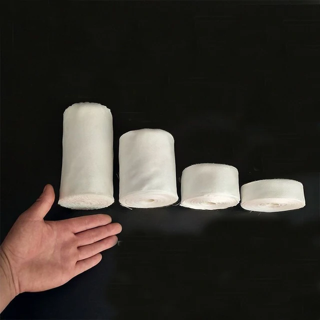 1Roll Fehér Üvegszálas Ruhaszalag E-Üvegszál Sík Szövés Magas Hőmérséklet-Ellenállás Nagy Szilárdság - Image 6