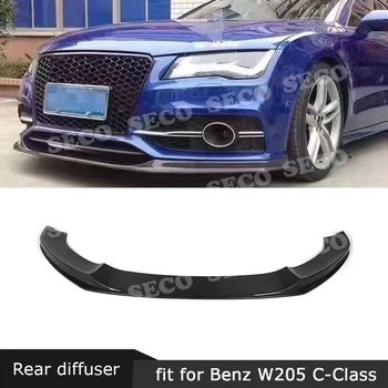 

For Audi A7 S7 Sline 2012 - 2015 Front Lip Spoiler Carbon Fiber / FRP Head Bumper Chin Guard Car Styling