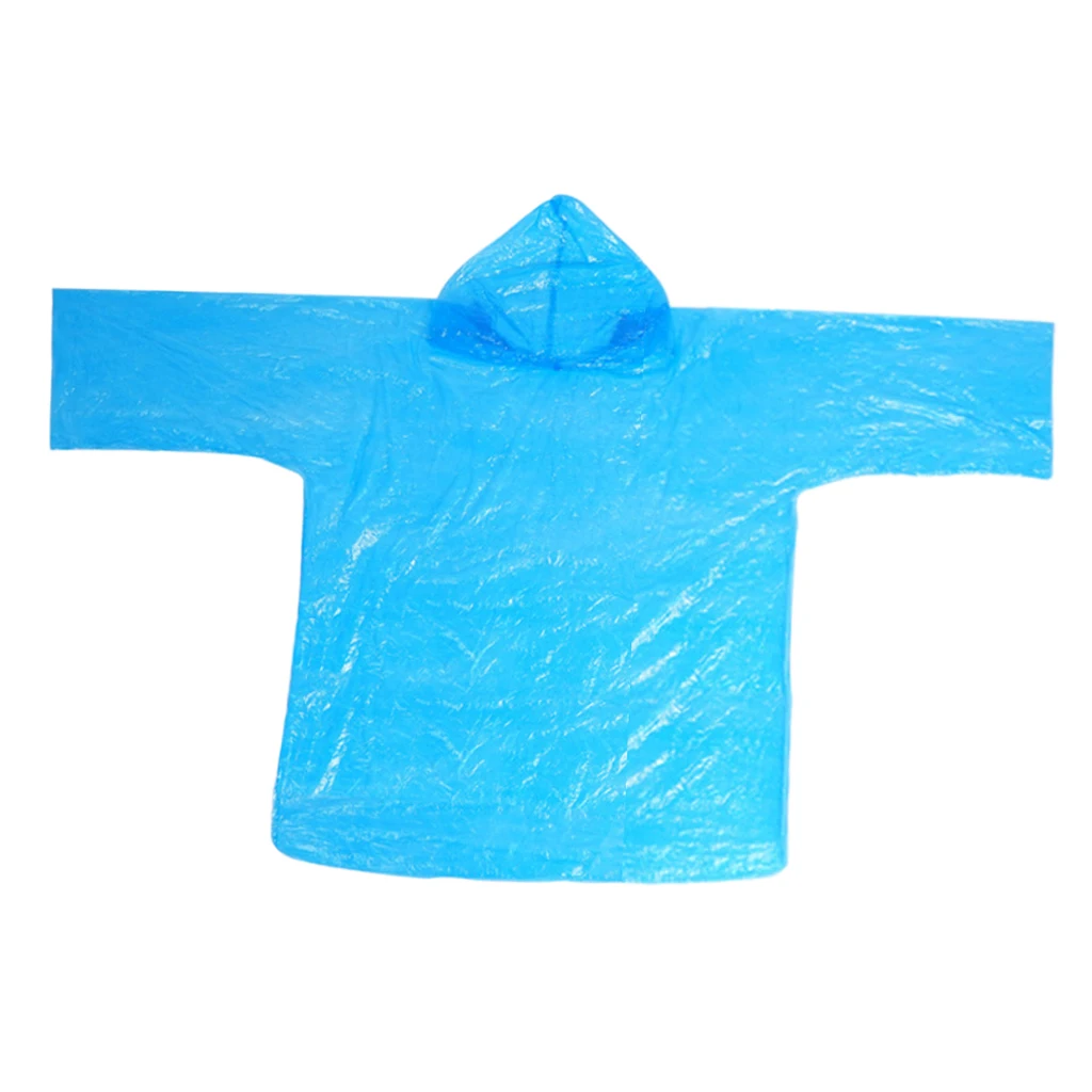 Disposable Waterproof Raincoat Hooded Rain Cover Rain Coat with Storage Bag