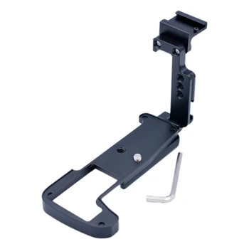 

Camera Quick Release L Plate Bracket Holder Hand Grip with Hot Shoe for Olympus OM-D EM1II E-M1II Camera
