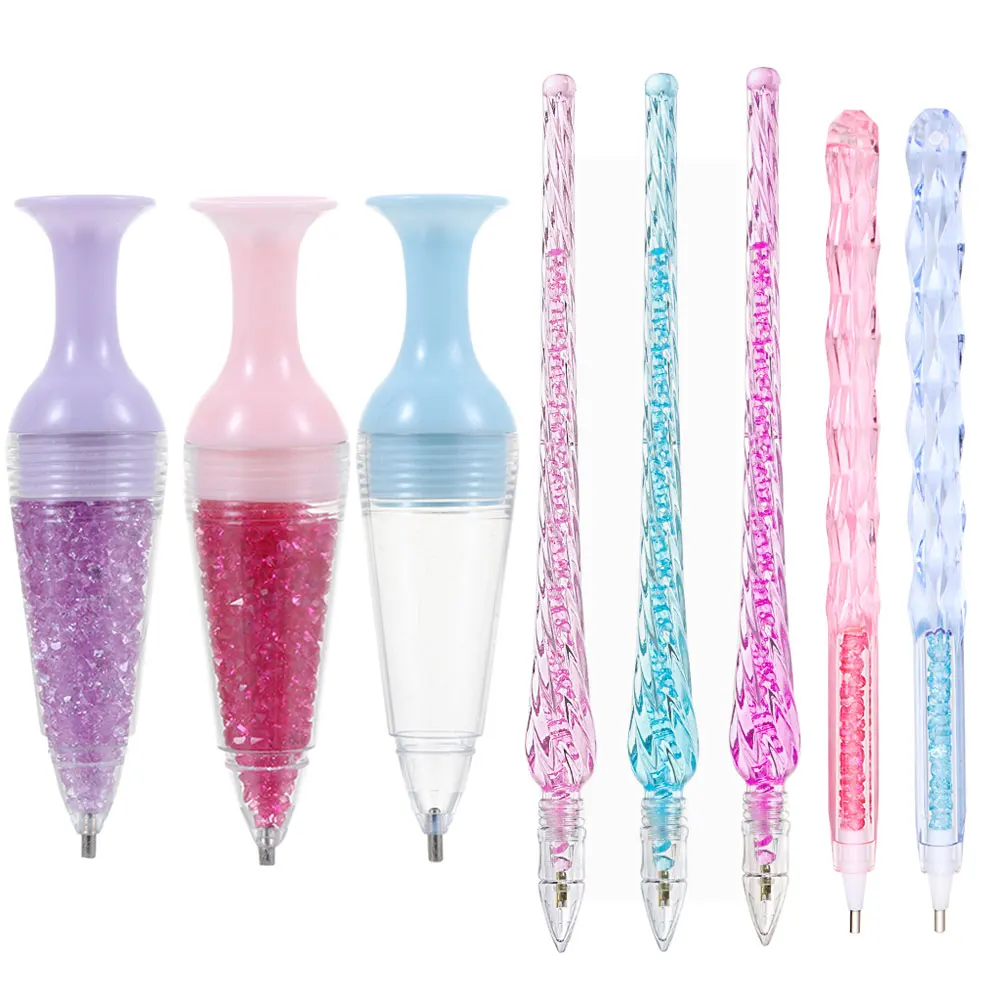 Flower Pot Point Drill Pen 5D Diamond Painting Tool Point Drill DIY Crafts Cross Stitch Embroidery Sewing Accessories diamond painting diamond painting accessories diamond painting pen