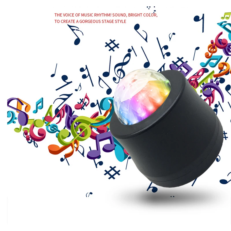 Музыка DJ вечерние светильник s RGB светодиодный сценический светильник USB атмосферный свет мини лампа диско-шар для рождества свадьбы звук вечерние светильник s