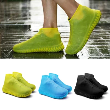 

1 Pair Reusable Rainy Day Shoes Boots Cover Silicone Anti Slip Shoe Boot Cover Waterproof Men Women Rain Boot Overshoes