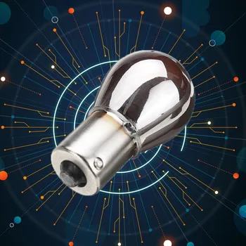 

12V BAU15S PY21W Amber Turn Signal Lamp Indicator 581 Chrome Bulb