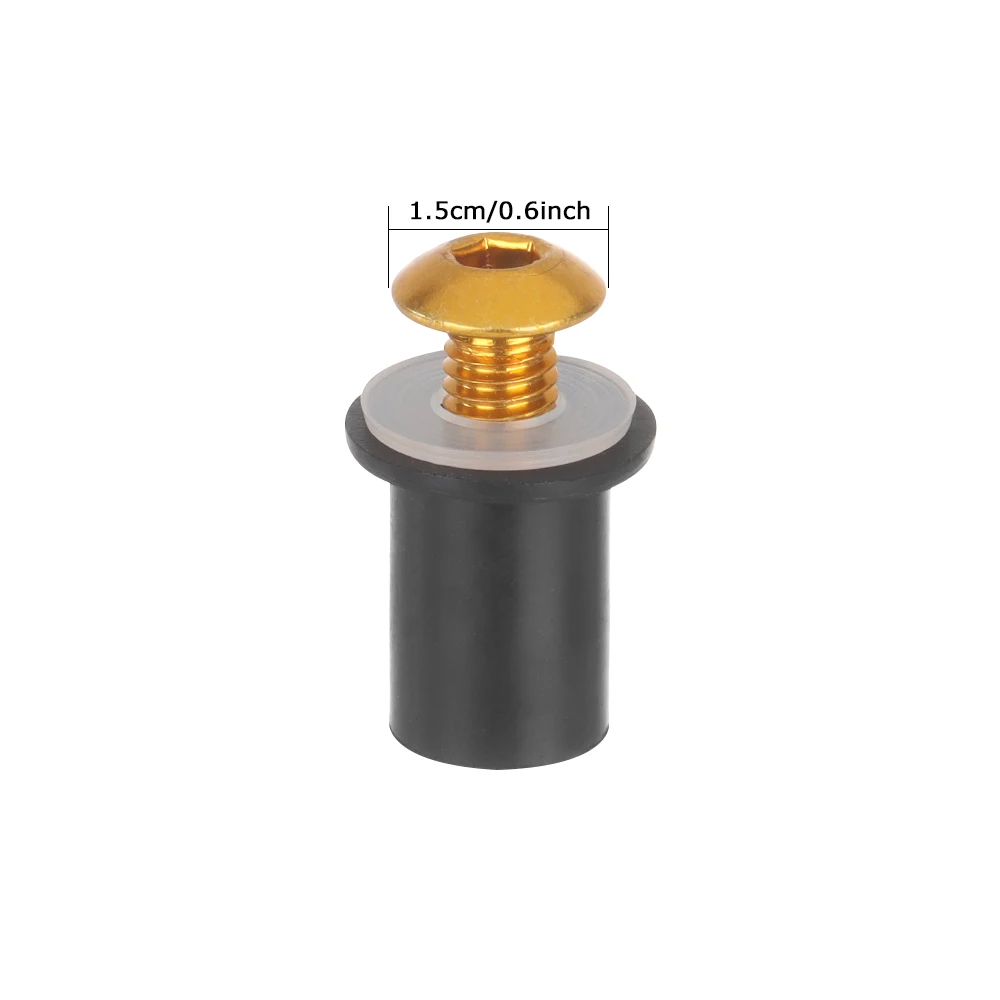 Motorcycle Accessories 10Pcs M5 x 15mm Wheel Bolts CNC Windscreen Motorcycle screws Kit Aluminum Windshield Bolts Nuts Fastener