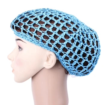 

Crochet Hair Hat Snoods Mesh Bun Cover Sleeping Beanie Skull Cap Hat Muslim Soft