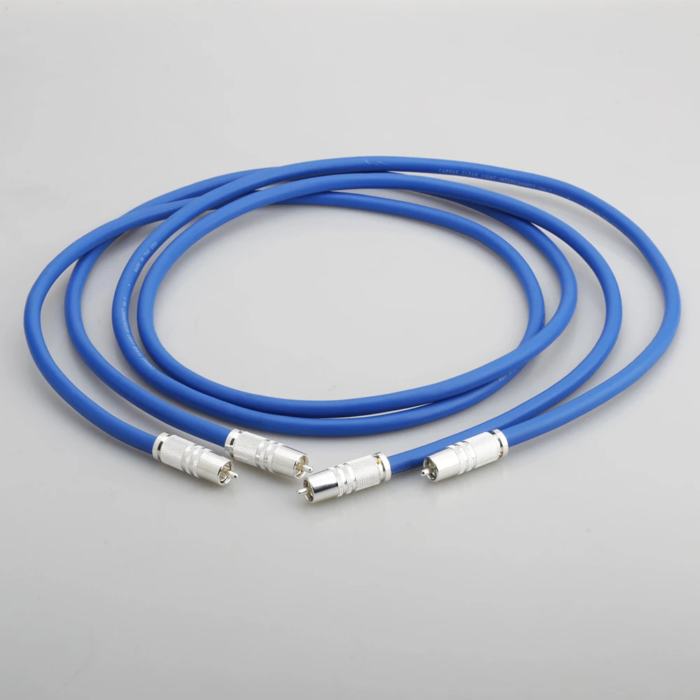 Cavo Audio Di Interconnessione Rca Hifi Chiaro Chiaro Cardas Di Alta Qualità Con Spina Maschio Rca Placcata Argento, Connettore Rca