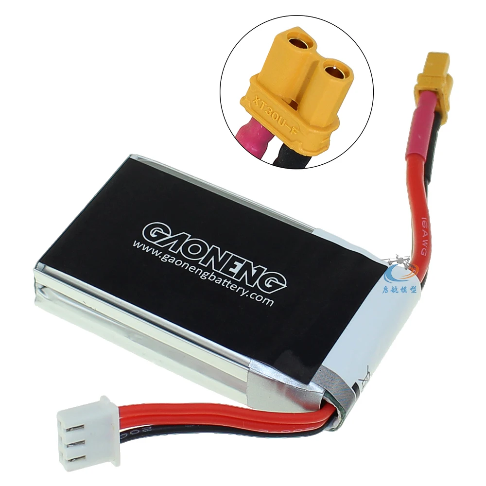 Gaoneng 2S 550 мАч 7 4 V 80C/160C Lipo Батарея JST XT30U F XT60U разъем для FPV мини гоночный автомобиль с