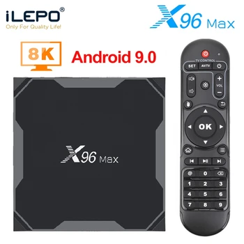 

Android 9.0 TV BOX X96 MAX Plus Amlogic S905X3 Quad Core 8K Smart Media Player 4GB RAM 64GB ROM X96Max Set top Box smart tv box
