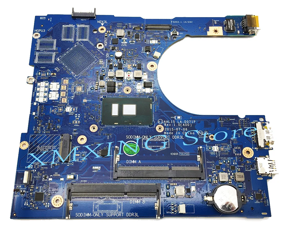 

Материнская плата FULCOL для ноутбука DELL INSPIRON 15 5559, женская модель, модель 027G19 27G19, протестирована на 100% год