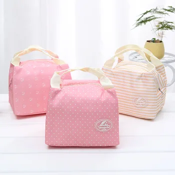 

Portable Insulated Oxford Cloth Lunch Bag Thermal Food Practical Picnic Lunch Bags For Women Kids Men Print Lunch Box Bags Tote