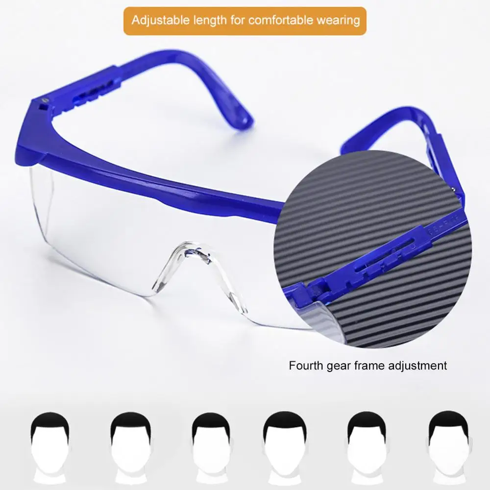 

12PC Protective Safety Goggles Disposable Indirect Ventilation Anti-fog Splash-proof Goggles Transparent Anti-bacterial Goggles