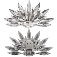 2 шт./партия; женская модная обувь с пряжкой; свадебные Модные женские аксессуары с цветочным рисунком; Украшенные стразами