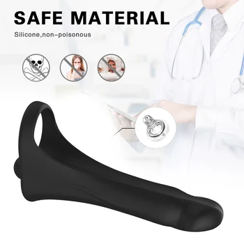 Remote Control Strap On Penis Vibrator Double Penetration Sex Toys For Couples Penis Vibrator Ring Penis Erection Vagina Plug 6