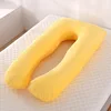 Bubble Kiss U-Shape Large Pregnancy Pillows Cotton Sleep Support Pillow For Pregnant Cartoon Pattern Maternity Side Sleepers 3