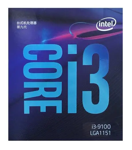 Процессор Intel Core i3-9100 i3 9100 3 6 ГГц четырехъядерный четырехпоточный процессор 65 Вт 6M