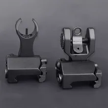 Кожаный чехол из искусственной кожи(спереди и сзади прицел Комплект двойной Полумесяца; японские народные сандалии Форма БЮИ достопримечательности для 20 мм крепление охотничье ружье страйкбол