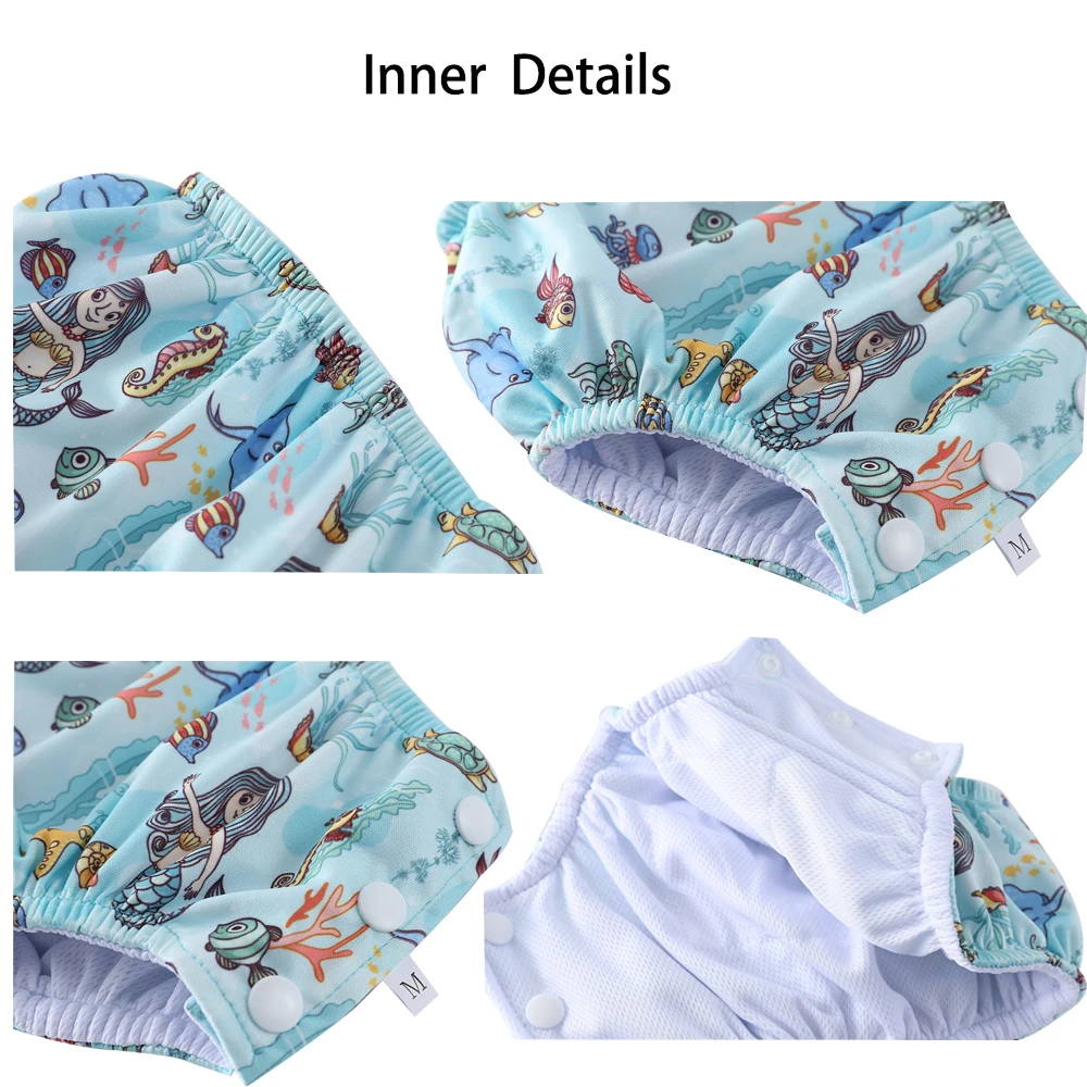 2 Pieces Waterproof Beach Diaper Cloth Nappy Laundry Baby Large