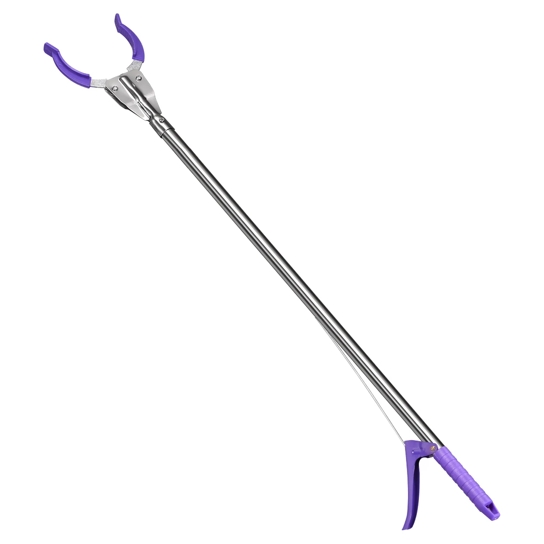 

uxcell 59inch Grabber Reacher Gripper Tool Claw Garbage Picker Stainless Steel Purple