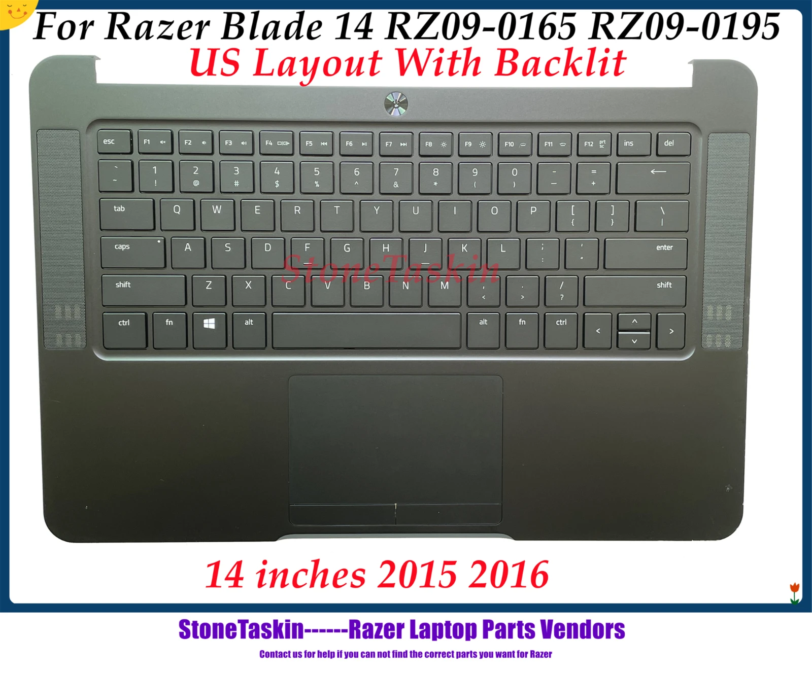 StoneTaskin 90% New US backlit keyboard For Razer Blade 14 RZ09-0165  RZ09-0195 Plamrest Touchpad Power-on Board Cable 2014 2015 - AliExpress